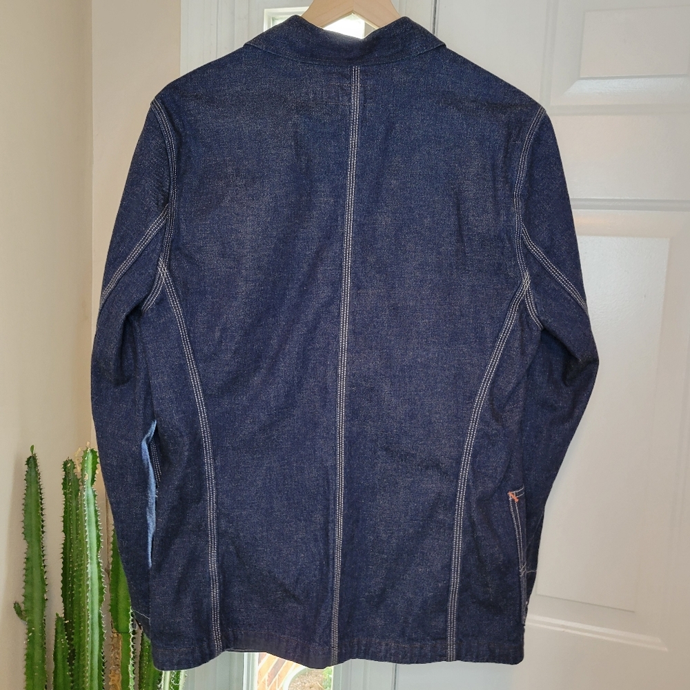 Denim & Supply Ralph Lauren Gorgeous Rich Blue Denim Button Up Jacket, Size M - Picture 11 of 14